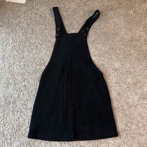 Forever 21 Overall Dress velvet texture black